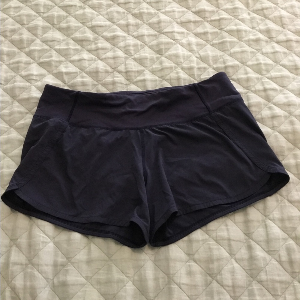 Lululemon Navy Run Times Shorts 4” 100% authentic